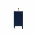 Convenience Concepts 18 in. Single Bathroom Vanity, Blue HI2961518
